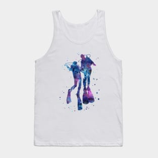 Scuba divers, scuba couple Tank Top